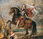 Peter Paul Rubens Equestrian Portrait of the George Villiers, oil on canvas